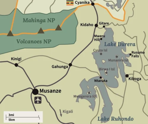 Explore Rwanda’s Excursion Twin Lakes Ruhondo & Burera on a scenic boat ride, cultural visit, and nature walk.